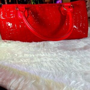Red Insulated Wine Carrier or Clutch Bag by Primewear